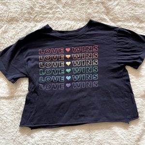Love Wins Crop Top